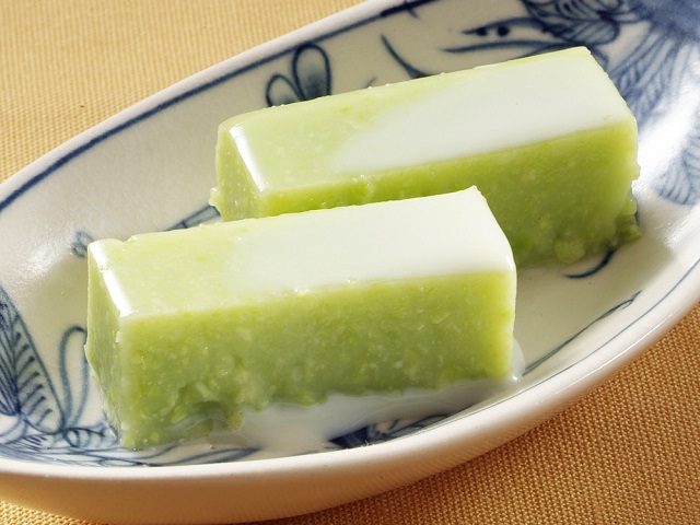 枝豆かん(コンデンスミルクがけ)