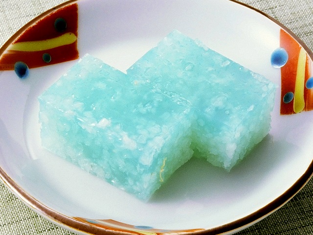 道明寺羹・ペパーミント風味