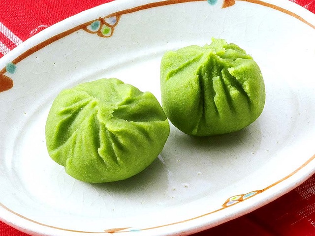 そら豆の茶巾絞り