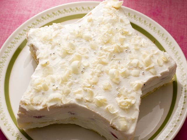 星型のイチゴショートケーキ