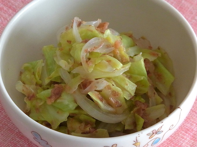 キャベツの梅おかか和え