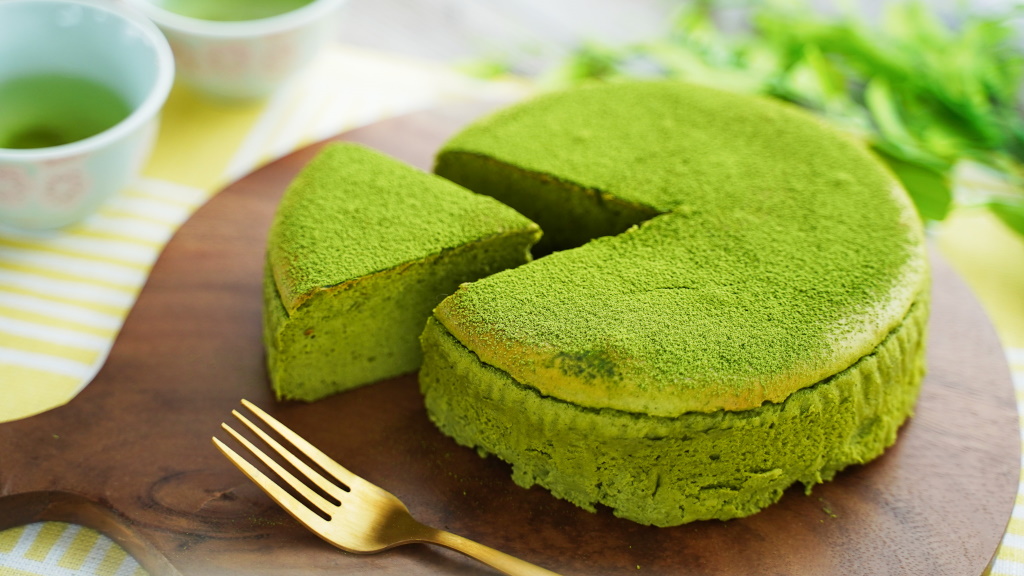 静岡の抹茶スフレチーズケーキ