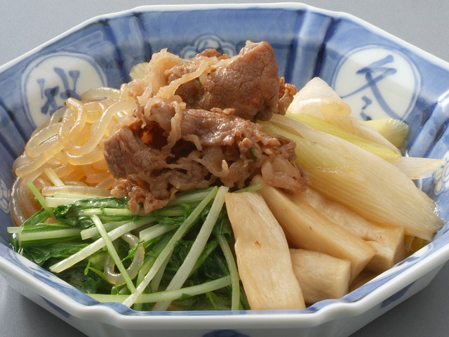 牛肉とねぎの煮物