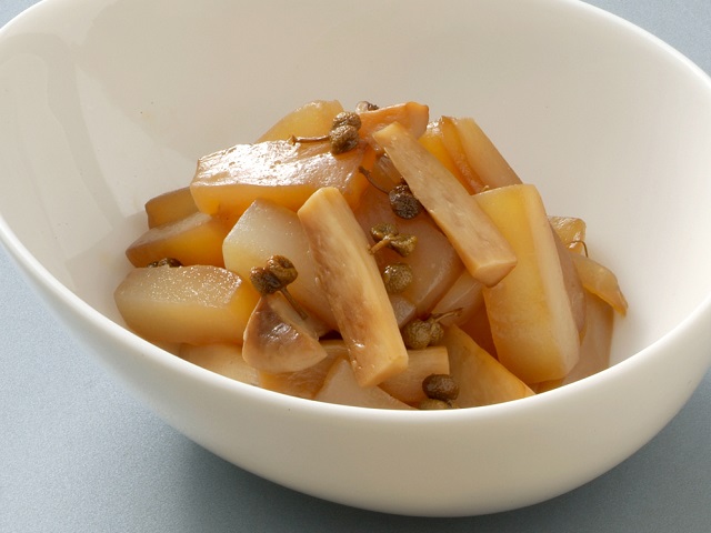エリンギとこんにゃくの有馬煮