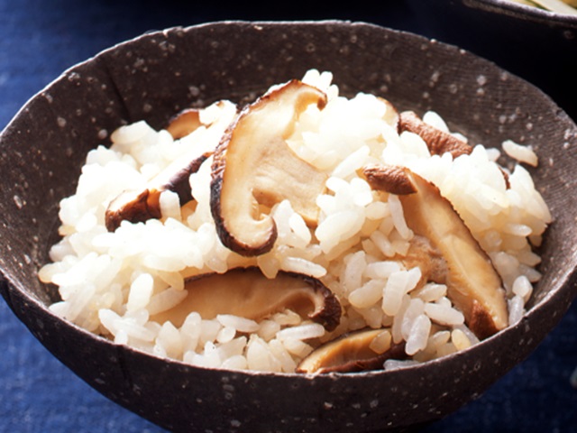 焼しいたけの混ぜごはん